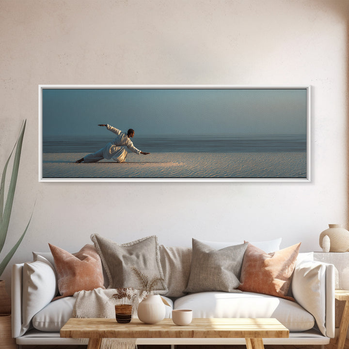 Sprinter Start Position Canvas Print, Fitness Studio Art, Statement Artwork, Gym Decor, Fine Art, Motion, Large Wall Art, FSA-3x1-78