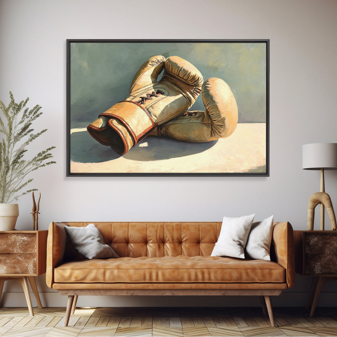 Boxing Gloves Still Life Canvas Print, Fitness Studio Art, Printable Art, Gym Decor, Fine Art, Motion, Home Gym Sign, FSA-3x2-57