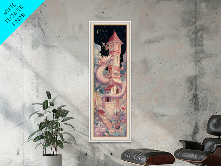 Frog Prince on a Lily Pad Canvas Print, Fairy Tale Art, Whimsical Decor, Living Room Decor, Storybook, Kids Room Decor, FTA-1x3-23
