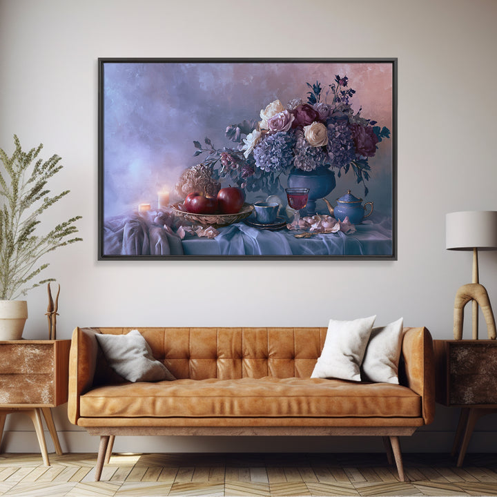 Enchanted Apple with Deep Red Shine Framed Canvas Print, Fairy Tale Art, Whimsical Wall Art, Living Room Decor, Storybook, FTA-3x2-24
