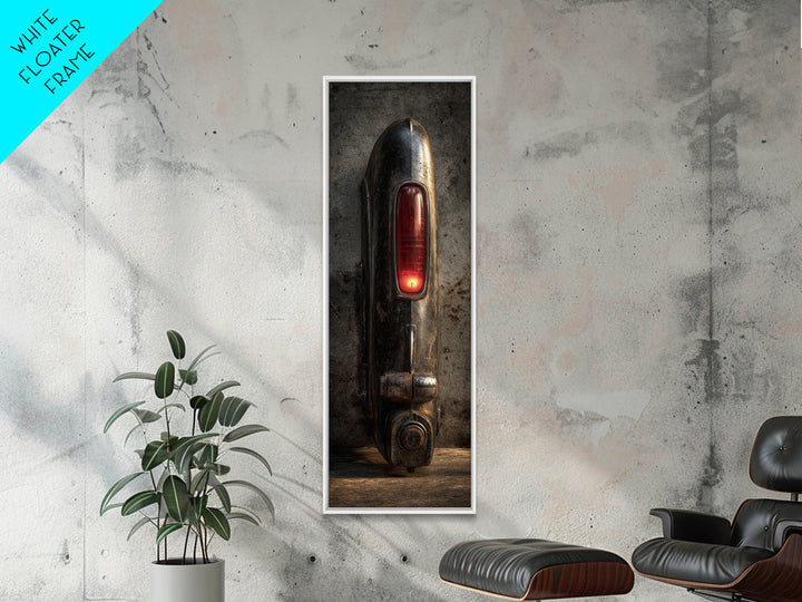 Classic Car Tail Lights Glowing at Dusk Canvas Print, Garage Art, Game Room Decor, Garage Decor, Fine Art, Motor, Gallery Decor, GAR-1x3-100