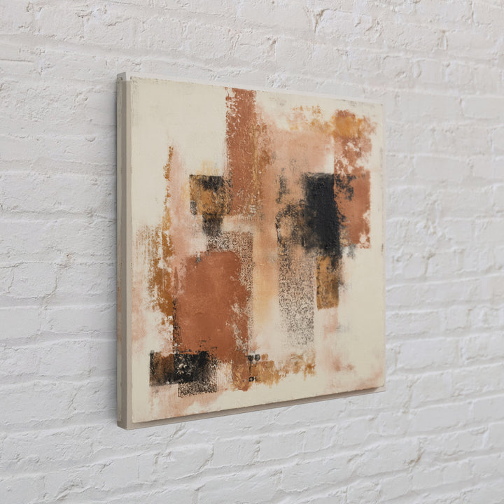 Warm Terracotta Shapes Canvas Print, Guest Bedroom Art, Set of 3 Wall Art, Bedroom Decor, Fine Art, Guest, Bedroom Prints, GBA-1x1-22