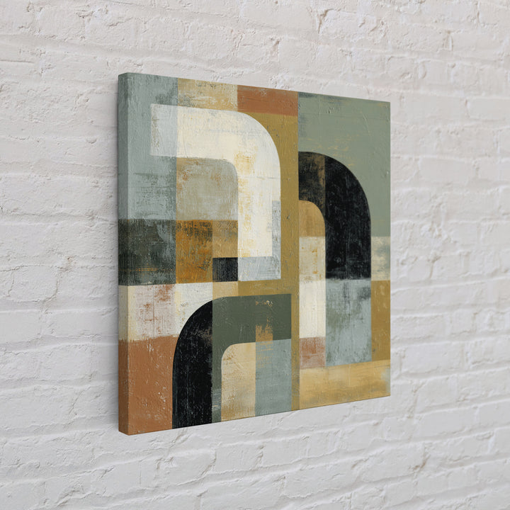 Warm Abstract Arches Framed Canvas Print, Guest Bedroom Art, Living Room Decor, Bedroom Decor, Guest, Farmhouse Wall Art, GBA-1x1-27