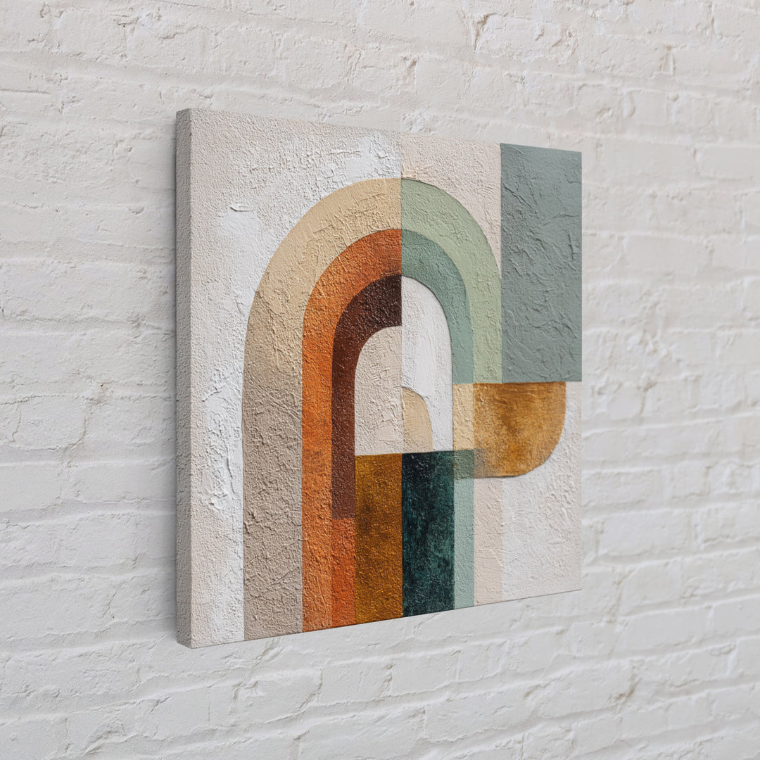 Warm Abstract Arches Canvas Print, Guest Bedroom Art, Framed Wall Art, Bedroom Decor, Fine Art, Guest, Farmhouse Wall Decor, GBA-1x1-3