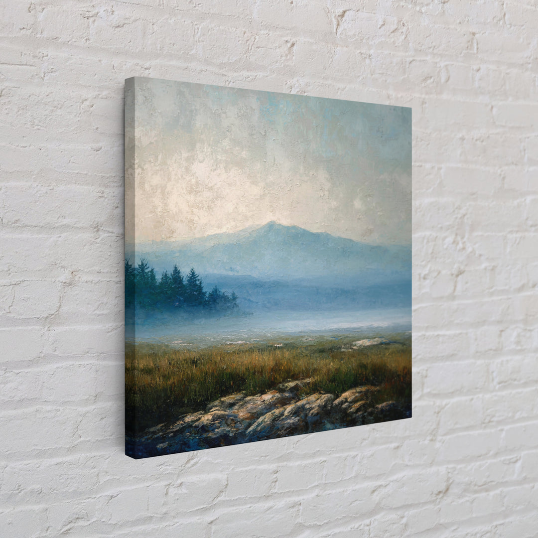 Soft Mountain Horizon Canvas Print, Guest Bedroom Art, Pink Wall Art, Bedroom Decor, Fine Art, Guest, New Home, Bedroom Prints, GBA-1x1-31
