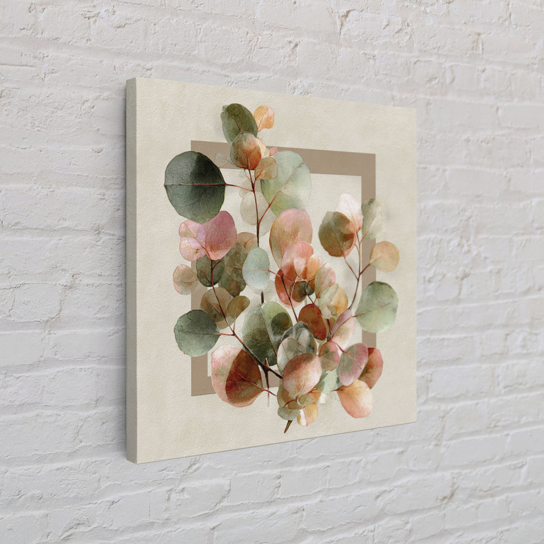 Calming Eucalyptus Watercolor Branches Framed Canvas Print, Guest Bedroom Art, Downloadable Prints, Bedroom Decor, Guest, GBA-1x1-34