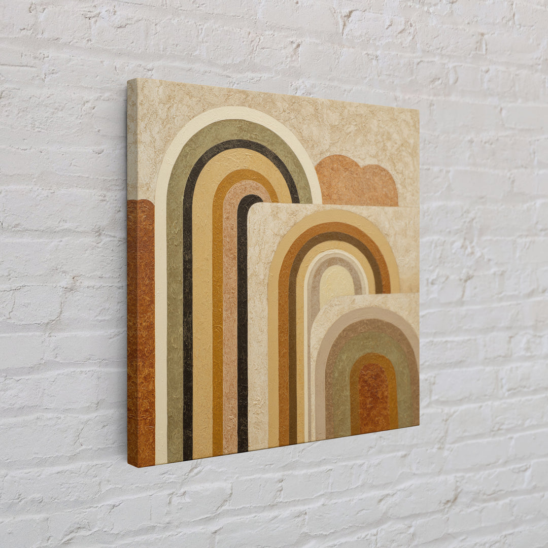 Warm Abstract Arches Canvas Print, Guest Bedroom Art, Modern Decor, Bedroom Decor, Abstract Art, Guest, Home Decor, Poster, GBA-1x1-75