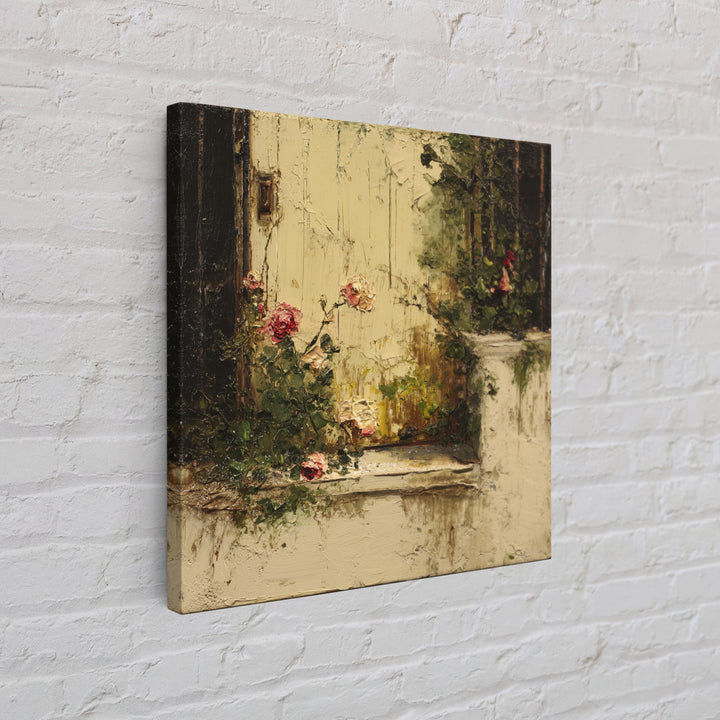 Quiet Horse Pasture at Sunset Framed Canvas Print, Guest Bedroom Art, Luxury Decor, Bedroom Decor, Oil Painting, Guest, GBA-1x1-93