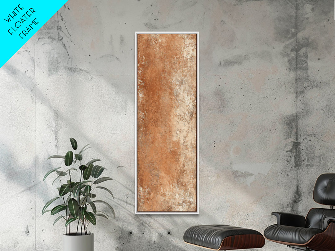 Warm Terracotta Shapes Canvas Print, Guest Bedroom Art, Bedroom Wall Art, Bedroom Decor, Abstract Art, Guest, Neutral Decor, GBA-1x3-10