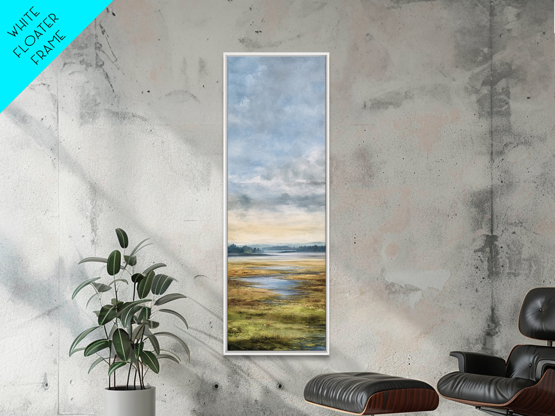 Quiet Lake Landscape at Early Morning Canvas Print, Guest Bedroom Art, Downloadable Prints, Bedroom Decor, Fine Art, Guest, GBA-1x3-14