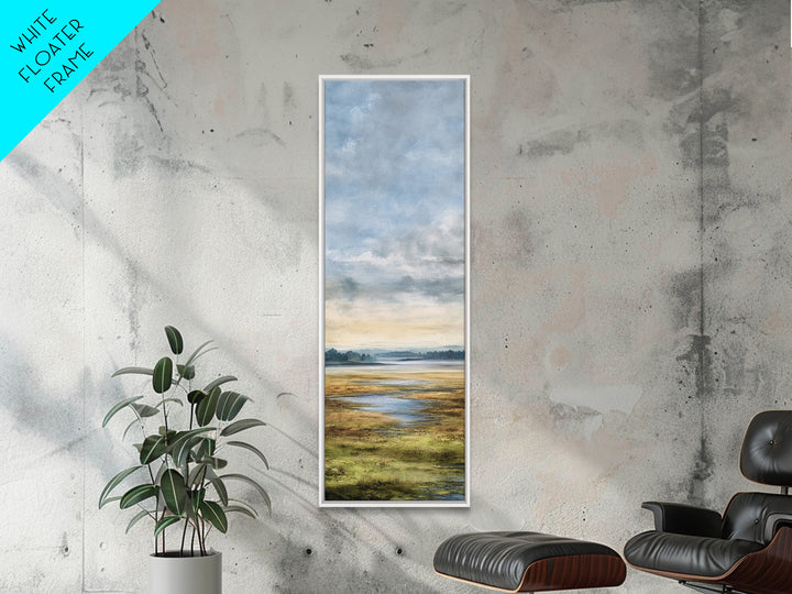 Quiet Lake Landscape at Early Morning Canvas Print, Guest Bedroom Art, Downloadable Prints, Bedroom Decor, Fine Art, Guest, GBA-1x3-14