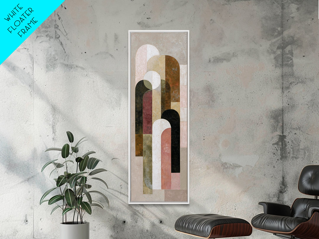 Warm Abstract Arches Framed Canvas Print, Guest Bedroom Art, Home Decor, Bedroom Decor, Fine Art, Guest, Printable Art, GBA-1x3-15