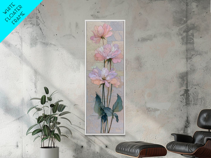 Gentle Botanical Line Drawing Trio Canvas Print, Guest Bedroom Art, Trendy Wall Art, Bedroom Decor, Oil Painting, Guest, GBA-1x3-18