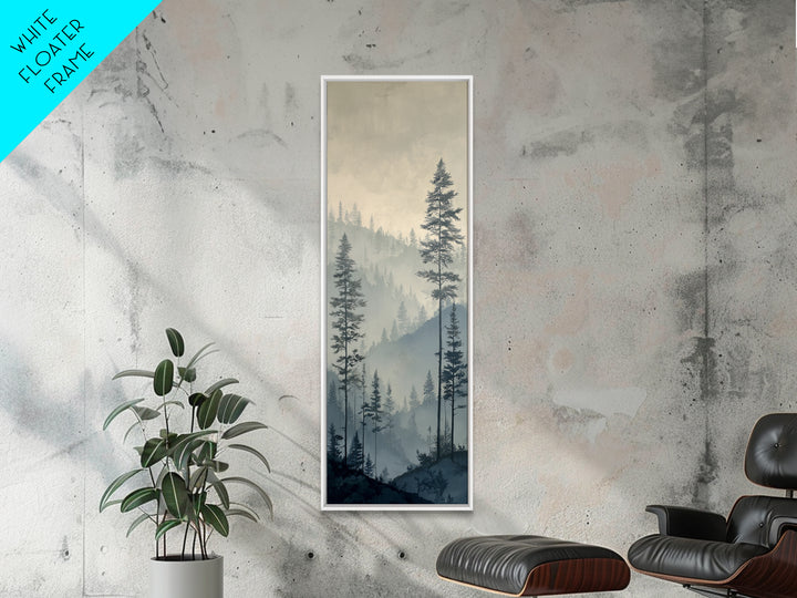 Monochrome Forest Silhouette Canvas Print, Guest Bedroom Art, Wall Decor, Bedroom Decor, Fine Art, Guest, Living Room Decor, GBA-1x3-25
