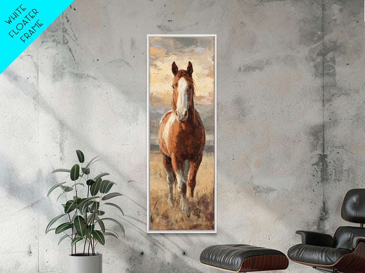 Quiet Horse Pasture at Sunset Canvas Print, Guest Bedroom Art, Bedroom Decor, Fine Art, Guest, Above Bed Decor, Funky Wall Art, GBA-1x3-33