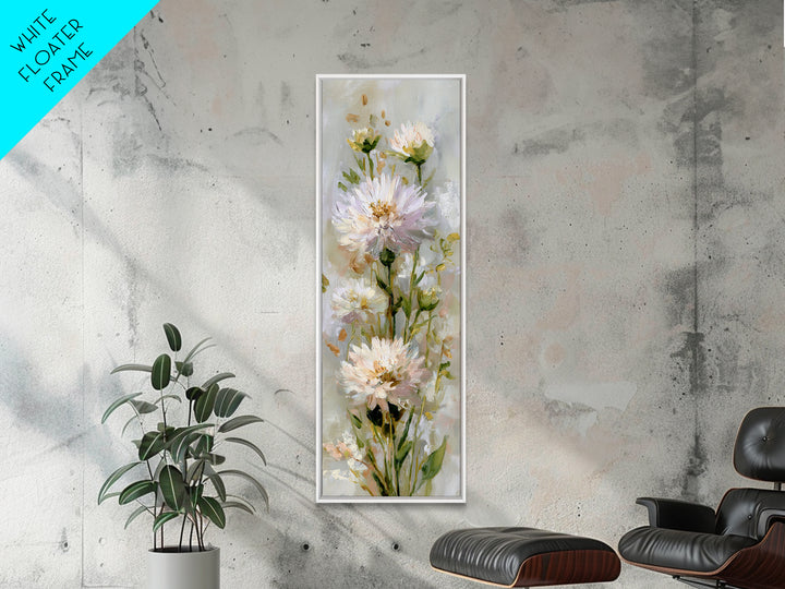 Welcoming Wildflower Bouquet Canvas Print, Guest Bedroom Art, Statement Artwork, Bedroom Decor, Oil Painting, Guest, Wall Decor, GBA-1x3-37