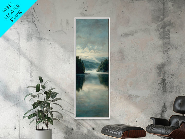 Quiet Lake Landscape at Early Morning Canvas Print, Guest Bedroom Art, Downloadable Prints, Bedroom Decor, Fine Art, Guest, GBA-1x3-38