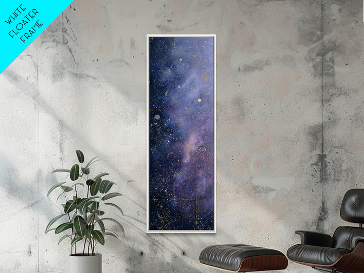 Minimal Moon and Stars Composition Framed Canvas Print, Guest Bedroom Art, Fine Art Print, Bedroom Decor, Fine Art, Guest, GBA-1x3-4