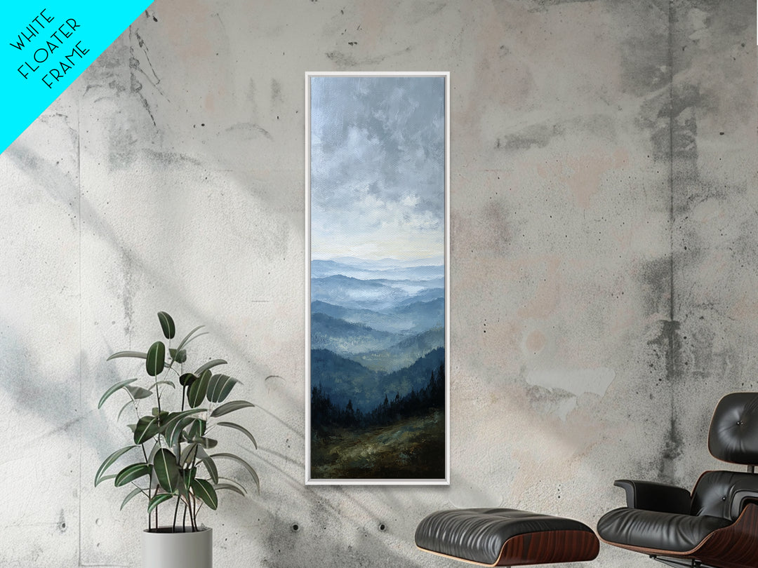 Soft Mountain Horizon Canvas Print, Guest Bedroom Art, Printable Wall Art, Bedroom Decor, Fine Art, Guest, Bedroom Wall Decor, GBA-1x3-43