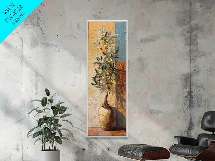 Olive Branch Still Life Framed Canvas Print, Guest Bedroom Art, Modern Decor, Bedroom Decor, Fine Art, Guest, Home Decor, GBA-1x3-53