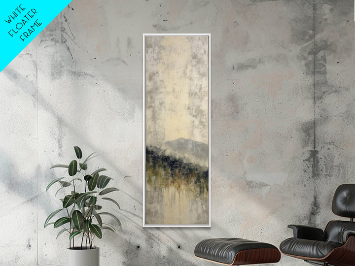 Gentle Rain over Distant Hills Canvas Print, Guest Bedroom Art, Bedroom Decor, Abstract Art, Guest, Living Room Decor, GBA-1x3-60