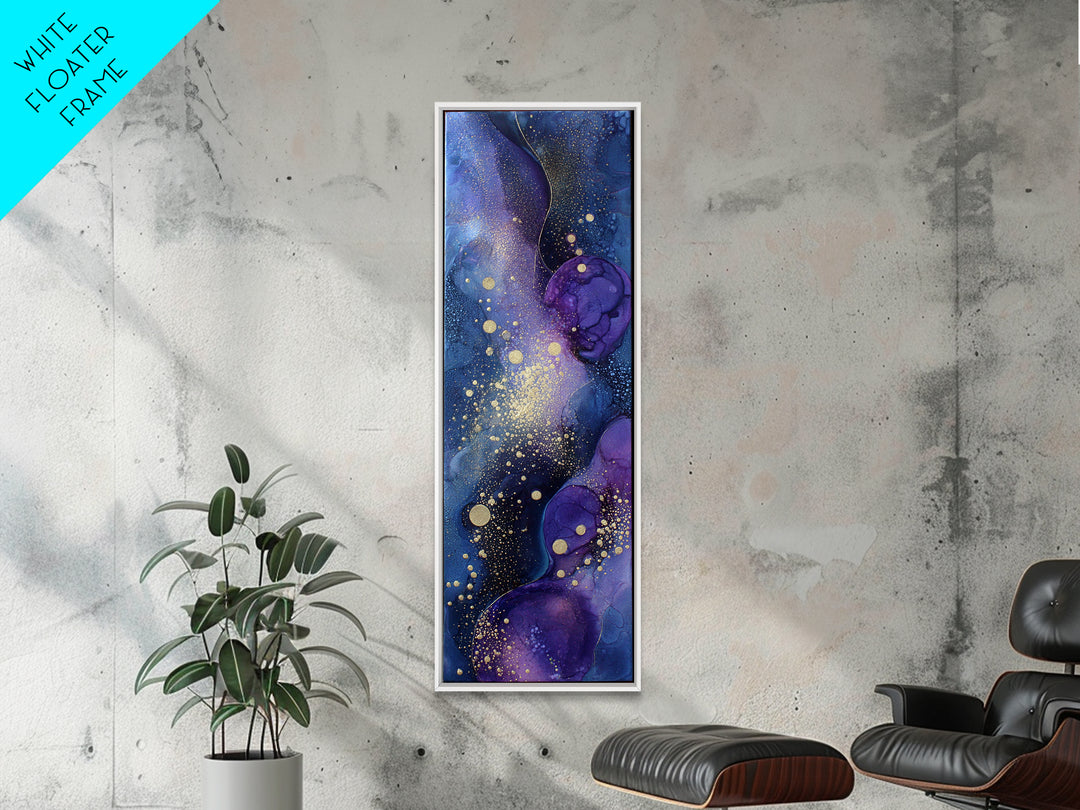 Minimal Moon and Stars Composition Framed Canvas Print, Guest Bedroom Art, New Home Gift, Bedroom Decor, Oil Painting, Guest, GBA-1x3-76