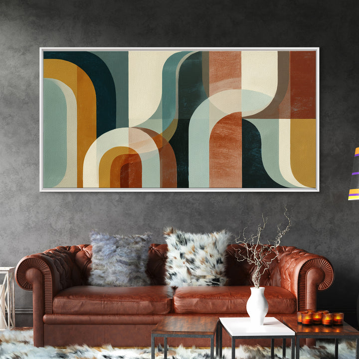 Warm Abstract Arches Framed Canvas Print, Guest Bedroom Art, Print, Bedroom Decor, Abstract Art, Guest, Living Room Wall Art, GBA-2x1-23