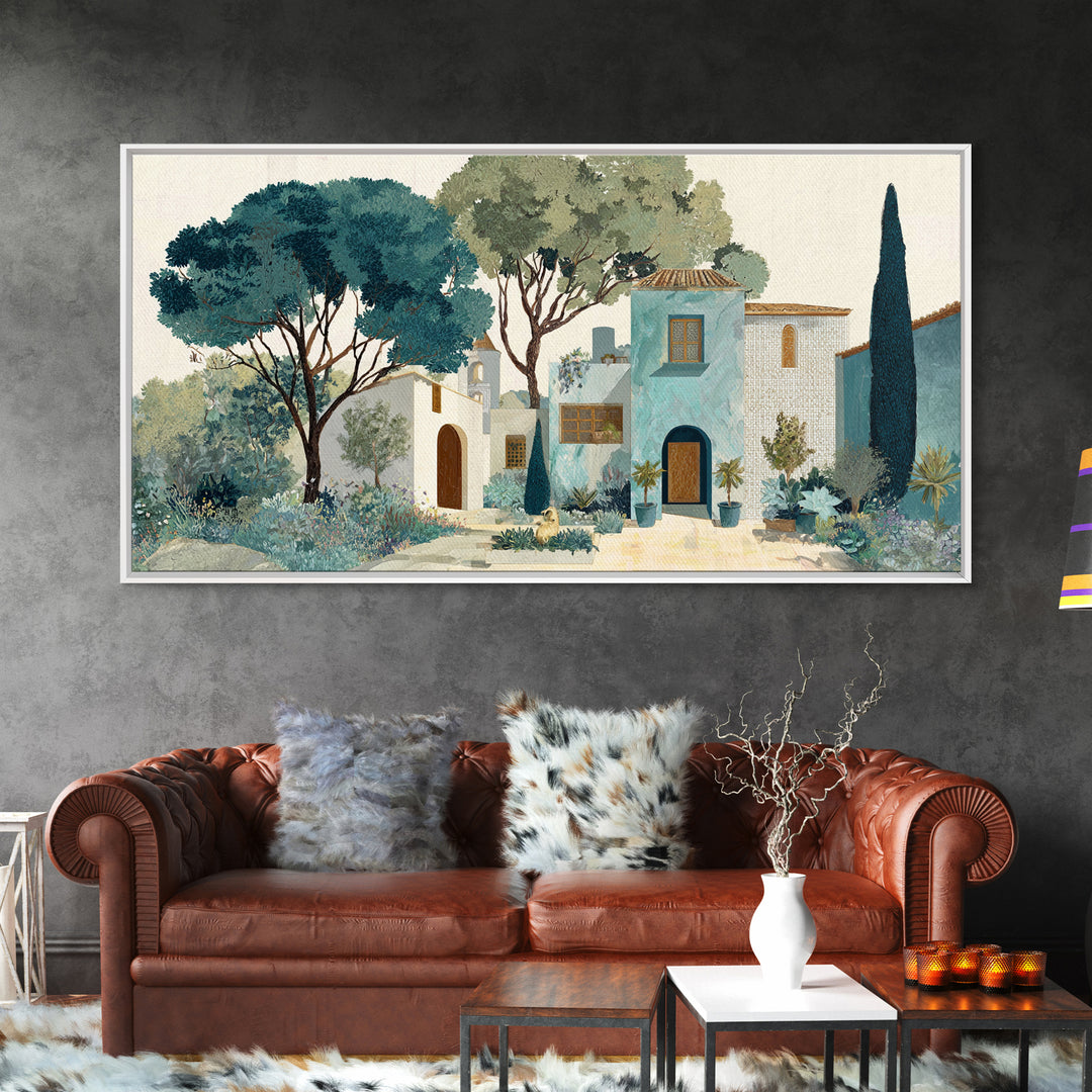 Lavender Field under Pale Sky Canvas Print, Guest Bedroom Art, Living Room Decor, Bedroom Decor, Guest, Farmhouse Wall Art, GBA-2x1-63