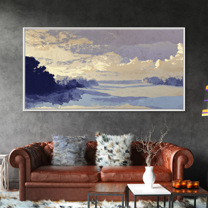 Warm Terracotta Shapes Framed Canvas Print, Guest Bedroom Art, Poster, Bedroom Decor, Fine Art, Guest, Farmhouse Decor, GBA-2x1-90