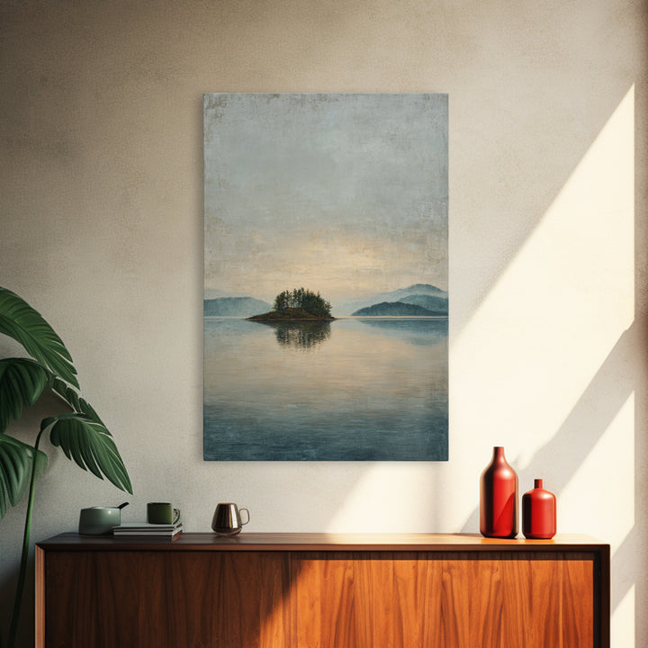 Quiet Lake Landscape at Early Morning Canvas Print, Guest Bedroom Art, Luxury Decor, Bedroom Decor, Fine Art, Guest, Home, GBA-2x3-10