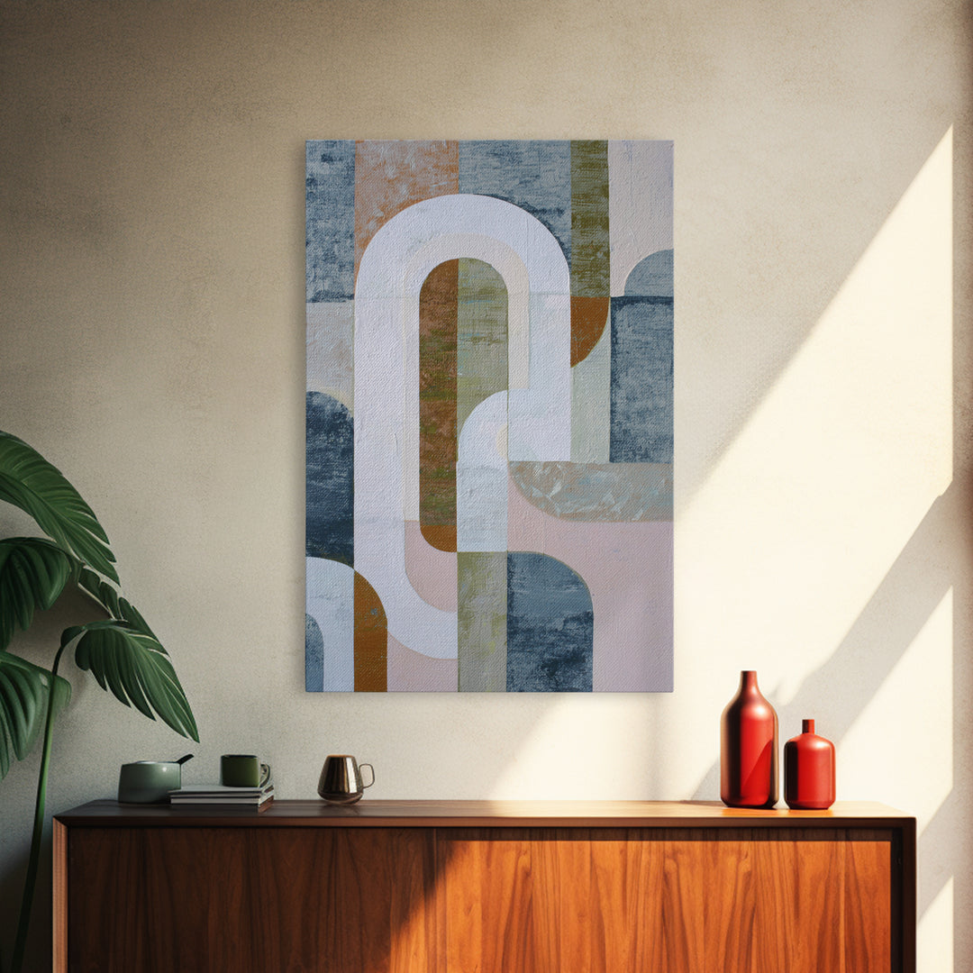 Warm Abstract Arches Canvas Print, Guest Bedroom Art, Bedroom Prints, Bedroom Decor, Fine Art, Guest, Minimalist Decor, GBA-2x3-11