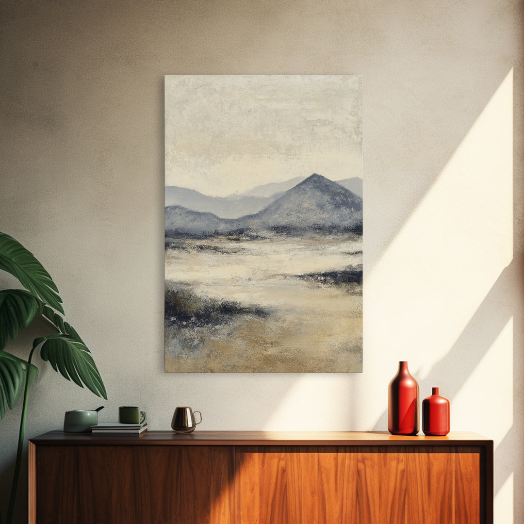 Gentle Rain over Distant Hills Canvas Print, Guest Bedroom Art, Downloadable Prints, Bedroom Decor, Fine Art, Guest, Art Print, GBA-2x3-32