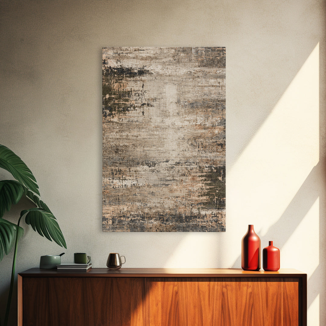 Abstract Woven Texture Framed Canvas Print, Guest Bedroom Art, Textured Painting, Bedroom Decor, Fine Art, Guest, GBA-2x3-46