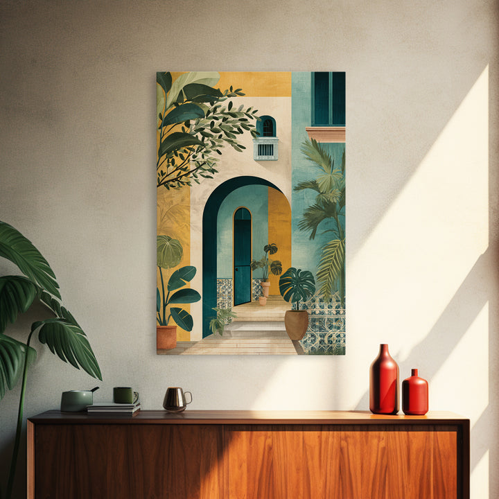 Olive Branch Still Life Framed Canvas Print, Guest Bedroom Art, Bedroom Decor, Watercolor Art, Guest, Funky Wall Art, GBA-2x3-73