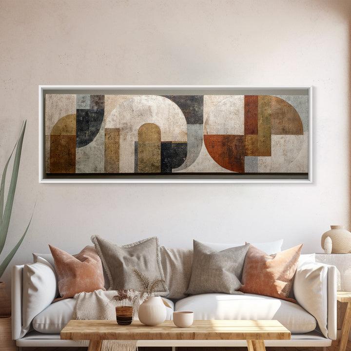 Warm Abstract Arches Canvas Print, Guest Bedroom Art, Statement Artwork, Bedroom Decor, Abstract Art, Guest, Wall Decor, GBA-3x1-19