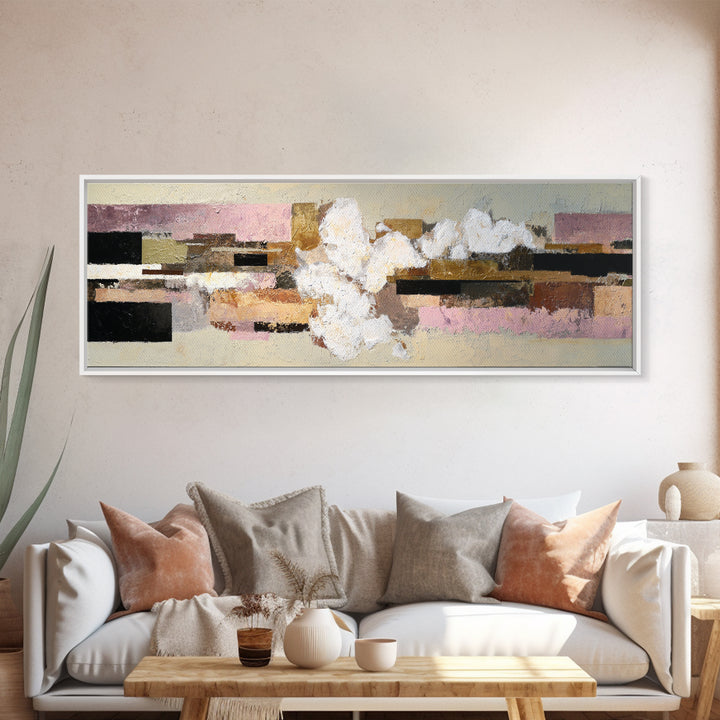 Abstract Woven Texture Canvas Print, Guest Bedroom Art, Wall Art, Bedroom Decor, Abstract Art, Guest, New Home Gift, GBA-3x1-30