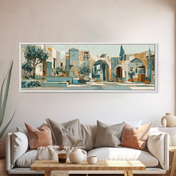 Lavender Field under Pale Sky Canvas Print, Guest Bedroom Art, Art Print, Bedroom Decor, Fine Art, Guest, Home, GBA-3x1-35
