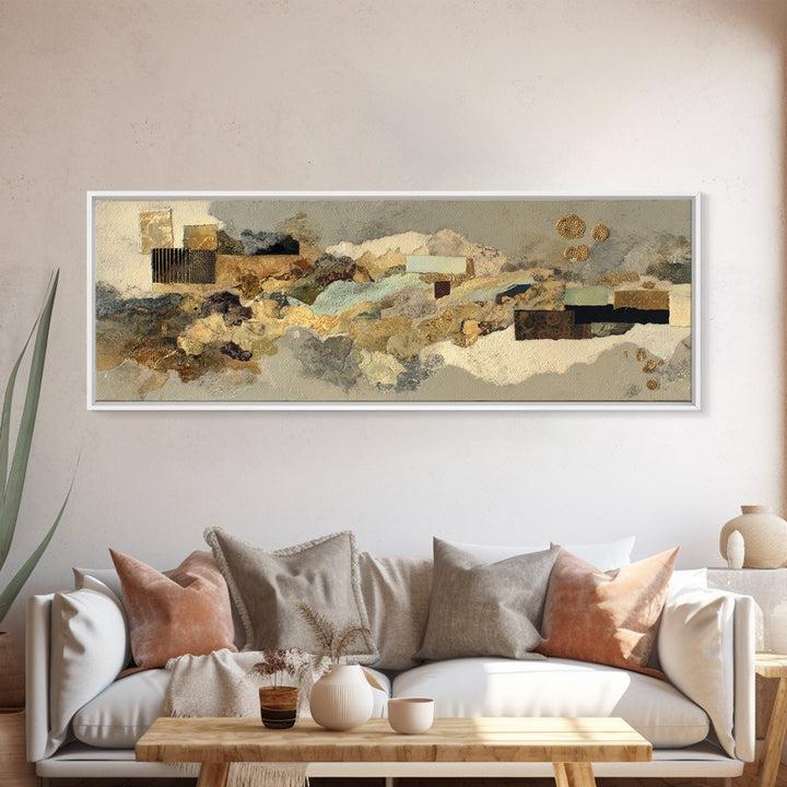 Abstract Woven Texture Canvas Print, Guest Bedroom Art, Cat Wall Art, Bedroom Decor, Abstract Art, Guest, Fine Art Print, GBA-3x1-6