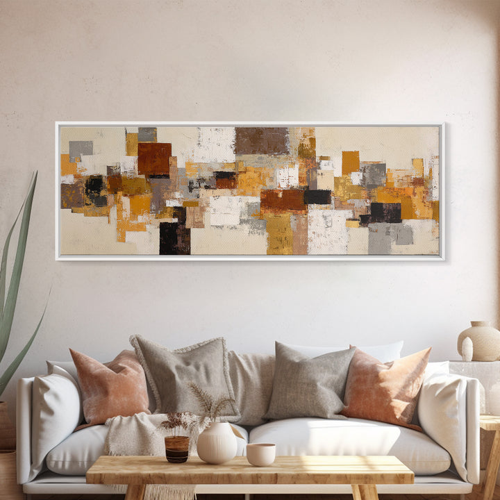 Abstract Woven Texture Canvas Print, Guest Bedroom Art, Poster, Bedroom Decor, Guest, Farmhouse Decor, Living Room Decor, GBA-3x1-78