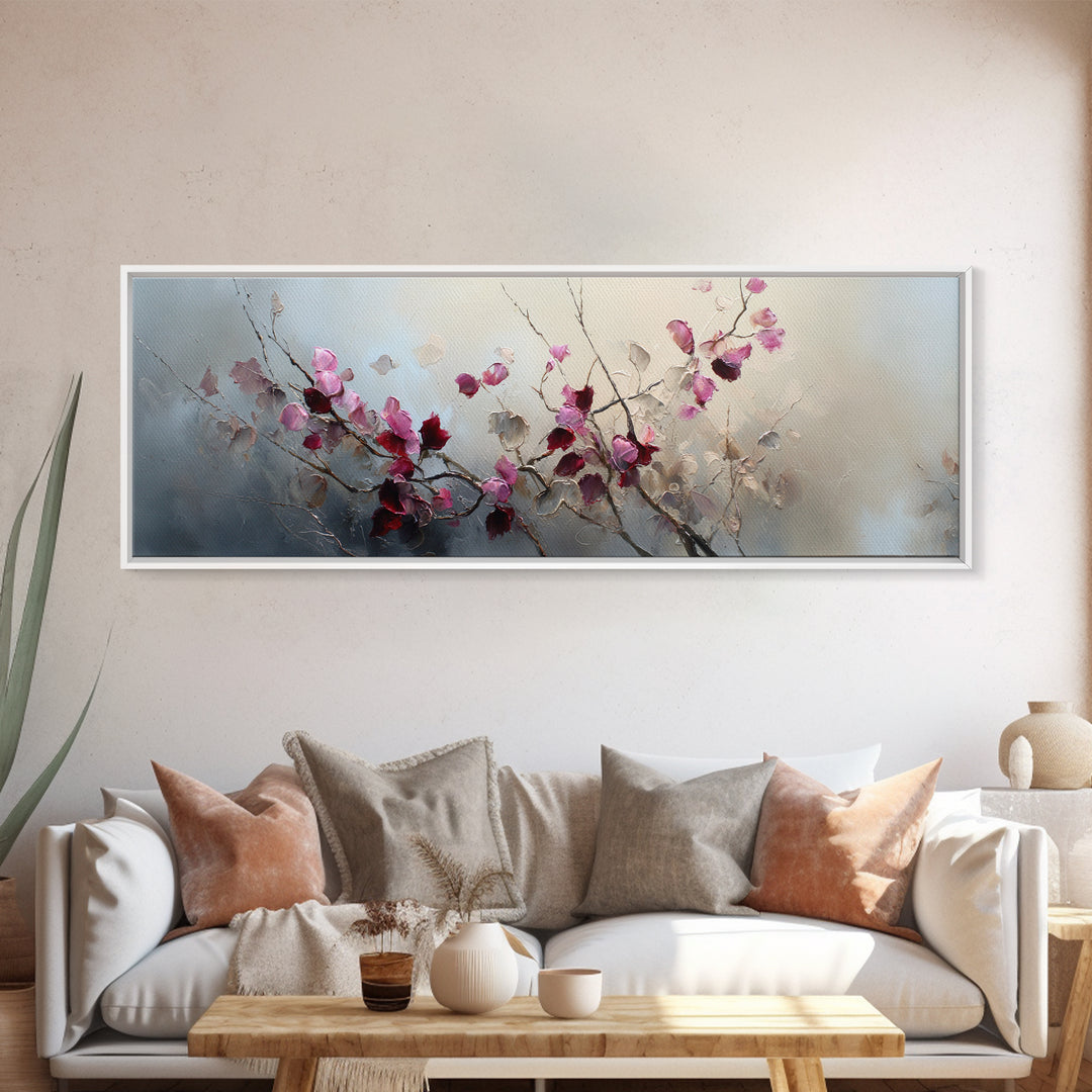 Lavender Field under Pale Sky Canvas Print, Guest Bedroom Art, Print, Bedroom Decor, Fine Art, Guest, Living Room Wall Art, GBA-3x1-83