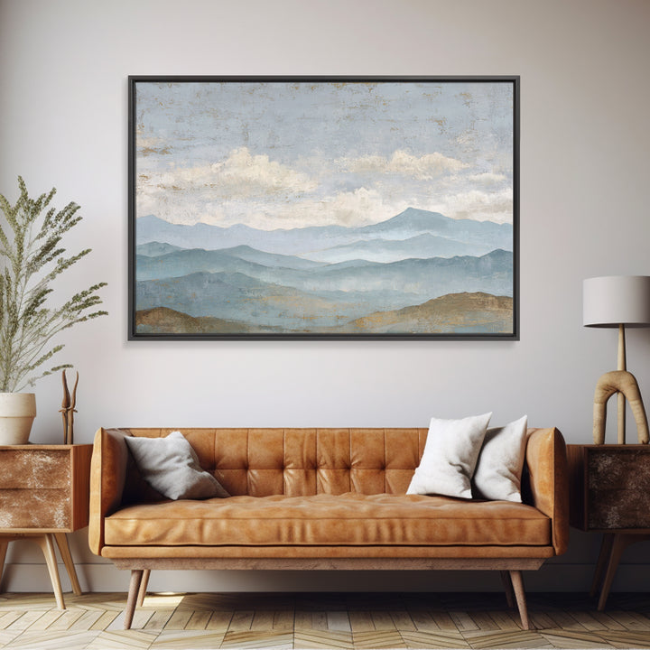Gentle Rain over Distant Hills Canvas Print, Guest Bedroom Art, Pink Wall Art, Bedroom Decor, Abstract Art, Guest, New Home, GBA-3x2-52