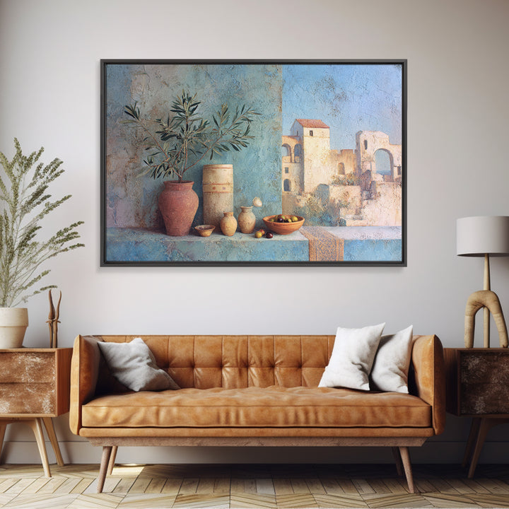 Olive Branch Still Life Framed Canvas Print, Guest Bedroom Art, Above Bed Decor, Bedroom Decor, Fine Art, Guest, Boho Decor, GBA-3x2-69