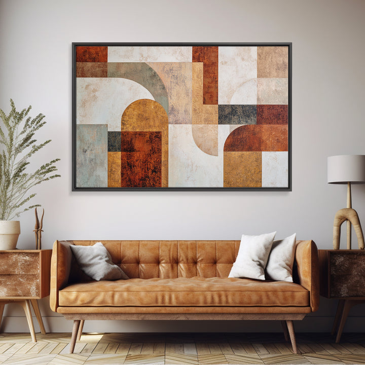 Warm Abstract Arches Framed Canvas Print, Guest Bedroom Art, Home Decor, Bedroom Decor, Fine Art, Guest, Printable Art, GBA-3x2-7