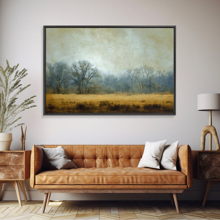 Monochrome Forest Silhouette Canvas Print, Guest Bedroom Art, Farmhouse Wall Art, Bedroom Decor, Fine Art, Guest, GBA-3x2-89