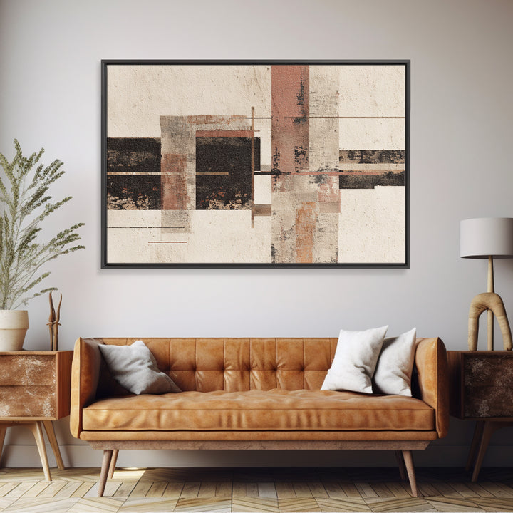 Abstract Woven Texture Framed Canvas Print, Guest Bedroom Art, Bedroom Wall Art, Bedroom Decor, Abstract Art, Guest, GBA-3x2-90