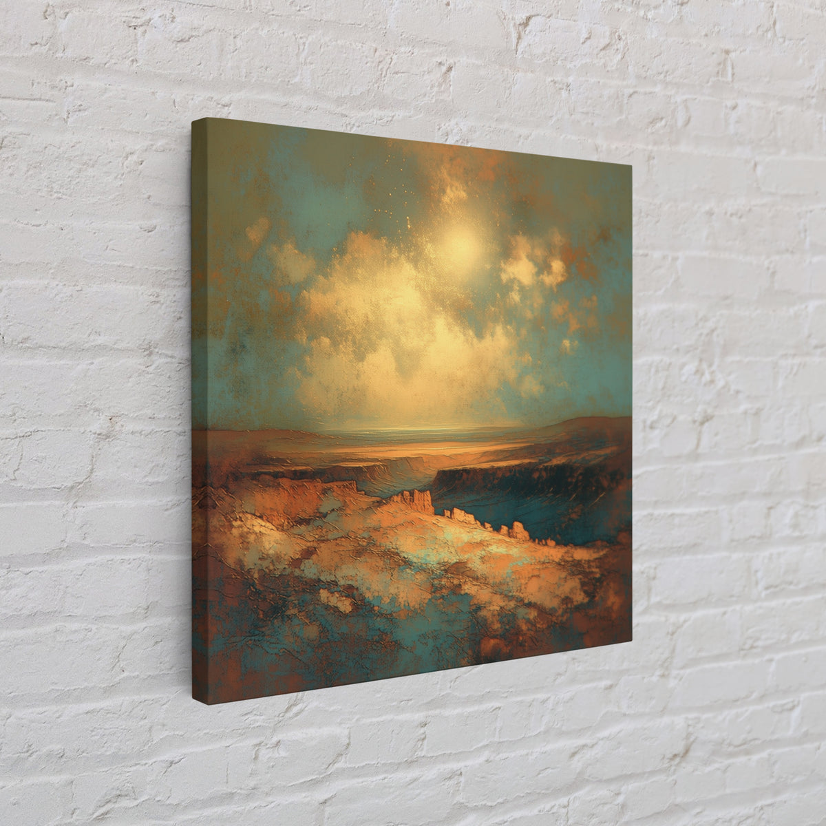 Serene Desert Horizon Canvas Print, General Fine Art, Gallery Decor, Living Room Decor, Fine Art, Wall Art, Home Decor, GEN-1x1-17