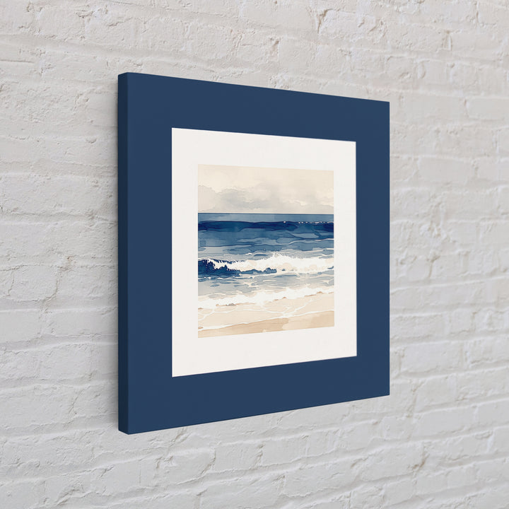 Coastal Water Study Framed Canvas Print, General Fine Art, Textured Painting, Living Room Decor, Fine Art, Art Prints, GEN-1x1-29