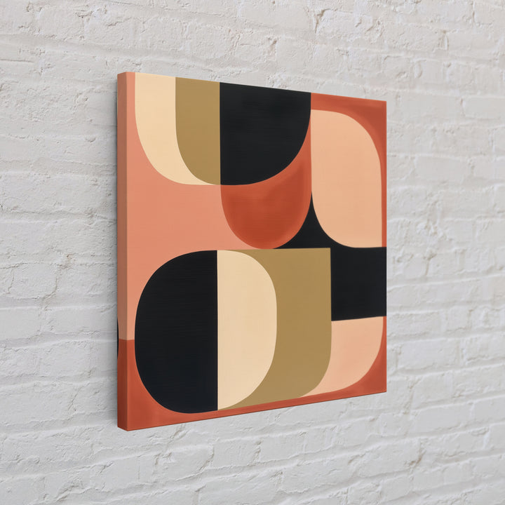 Warm Terracotta Abstract Canvas Print, General Fine Art, Bedroom Decor, Living Room Decor, Abstract Art, Minimalist Decor, GEN-1x1-30