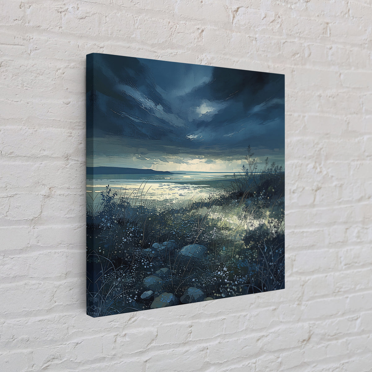 Quiet Abstract Landscape Canvas Print, General Fine Art, Room Decor, Living Room Decor, Fine Art, Digital Prints, GEN-1x1-49