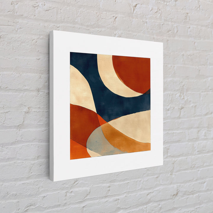 Warm Terracotta Abstract Canvas Print, General Fine Art, Bedroom Decor, Living Room Decor, Abstract Art, Minimalist Decor, GEN-1x1-54